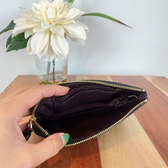 NWT Coach Corner Zip Wristlet With Coach Monogram Print - Picture 5 of 6